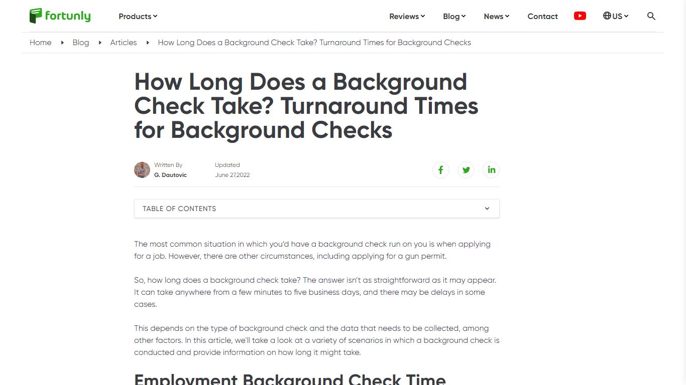 How Long Does a Background Check Take? | Fortunly.com